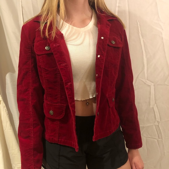 Red Corduroy Jacket - Picture 2 of 2